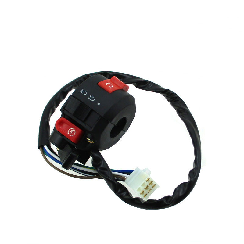 Conjunto Interruptor Partida (07 Fios) Scooters E Quadriciclos Atvs De 50cc Á 125cc