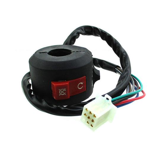 Conjunto Interruptor Partida (08 Fios) Scooters E Quadriciclos Atvs De 50cc Á 150cc