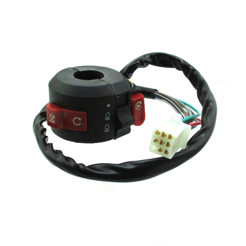 Conjunto Interruptor Partida (08 Fios) Scooters E Quadriciclos Atvs De 50cc Á 150cc